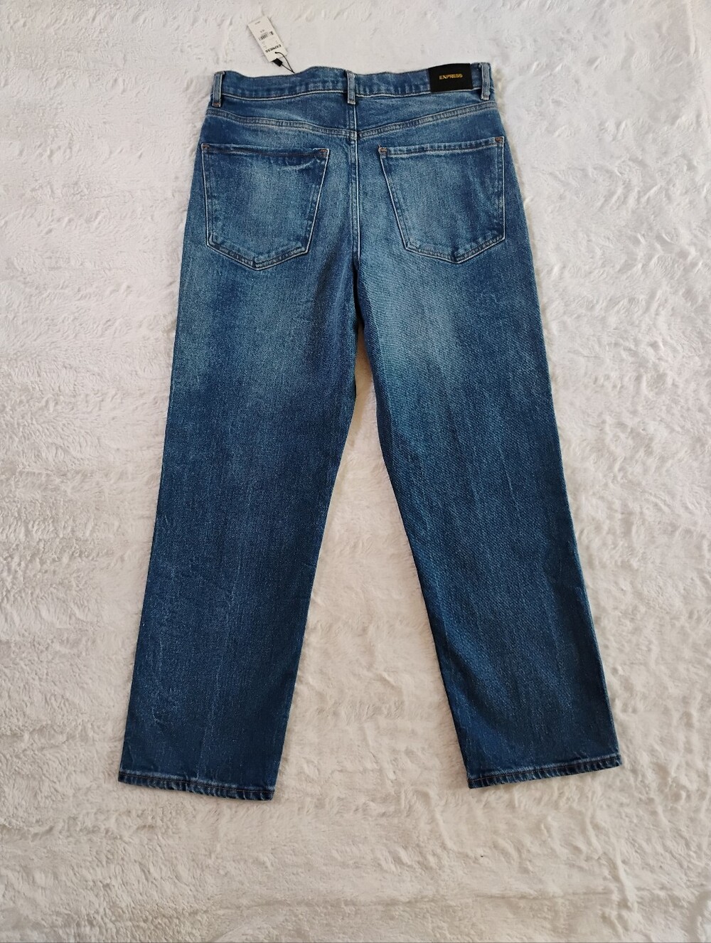 Express High Rise Straight Ankle Jeans - Picture 2 of 6